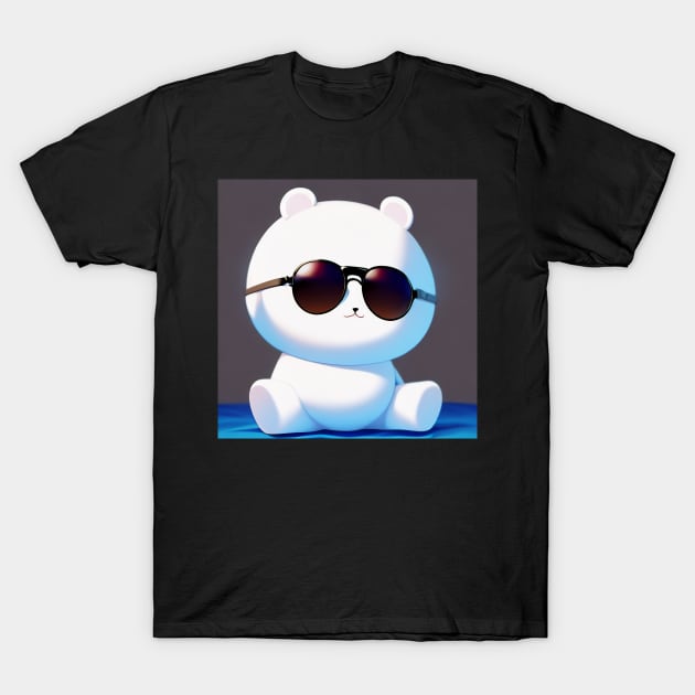 Sunglasses Baby Polar Bear Chilling T-Shirt by BAYFAIRE
